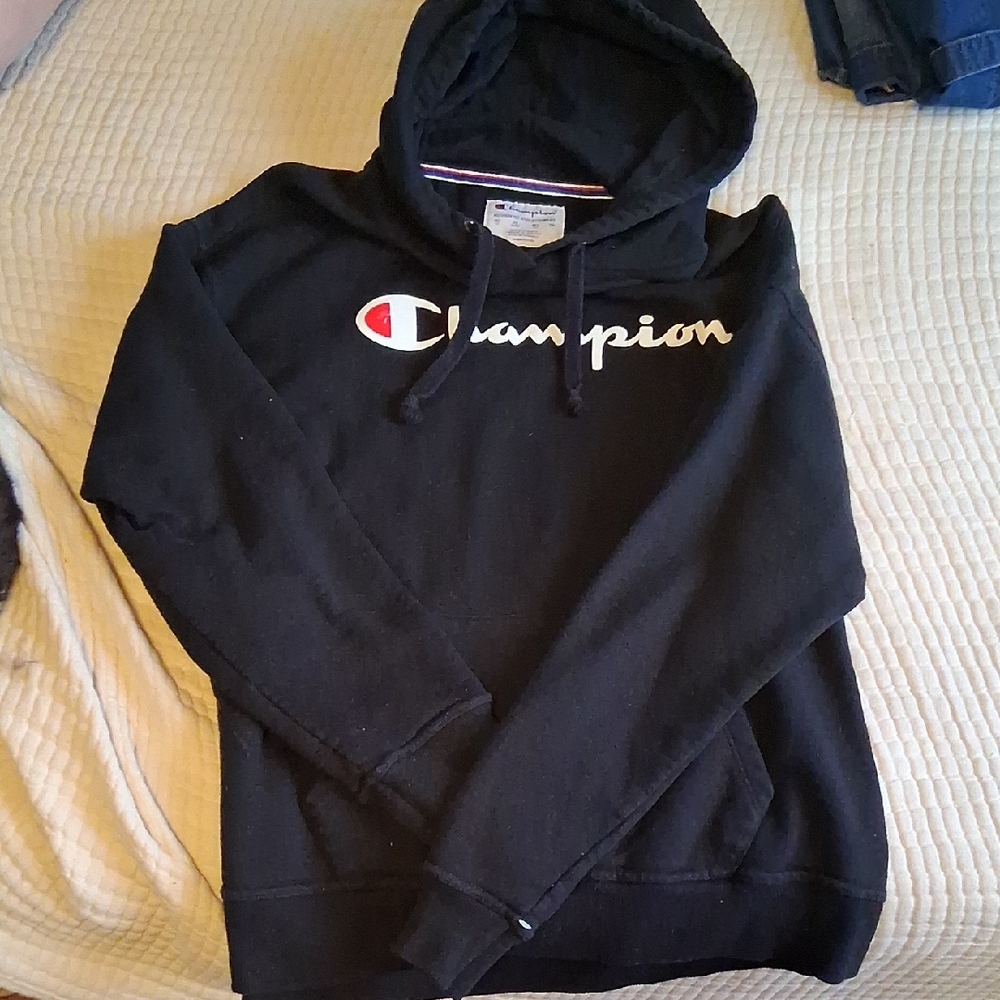 Champion Black Pullover Hoodie